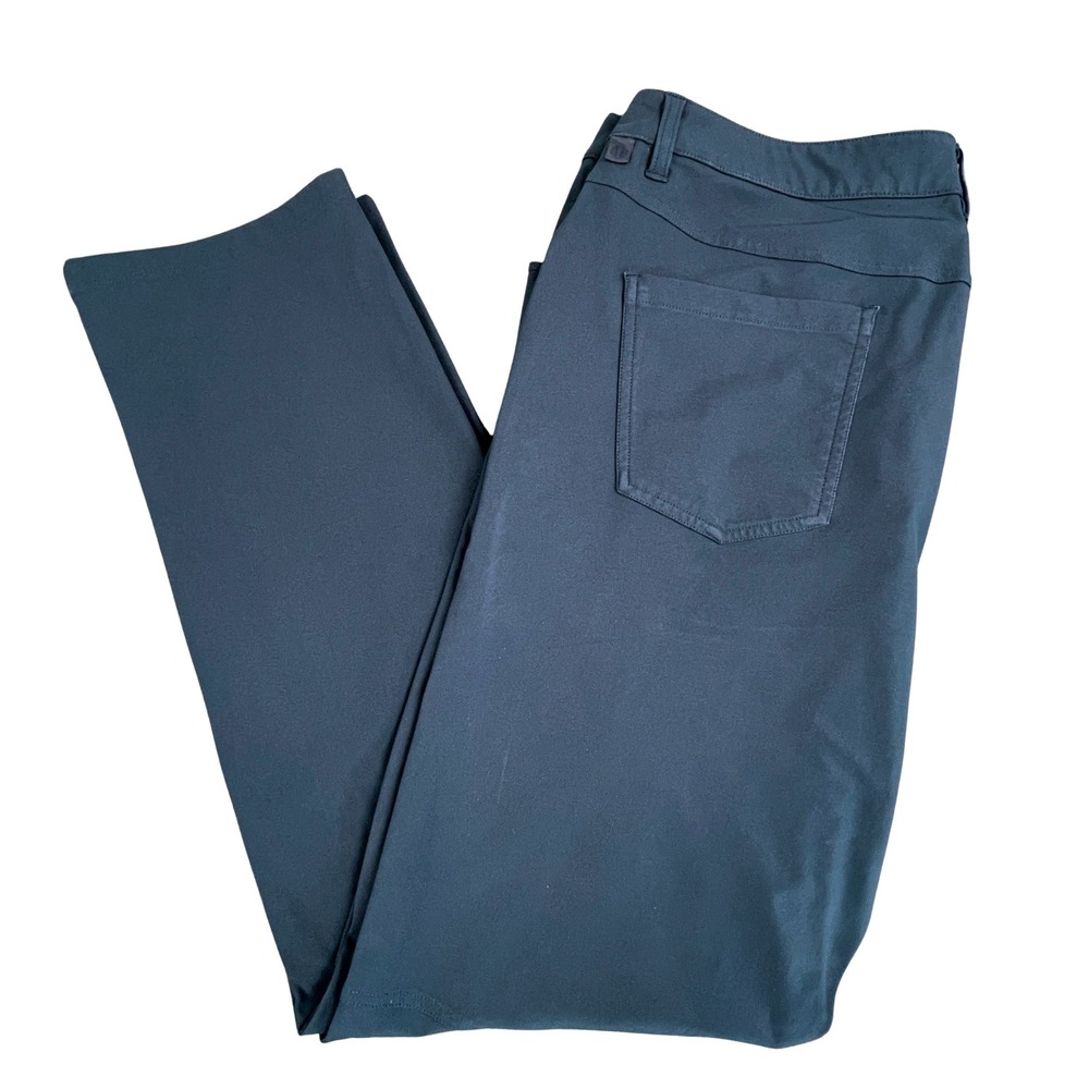 Lululemon ABC Pant Relaxed 36x33 Navy Warpstreme Travel 5 Pocket Stretch M5949S